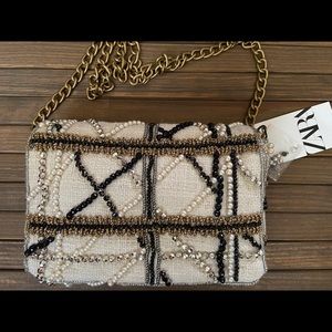 Zara Beaded Shoulder Bag